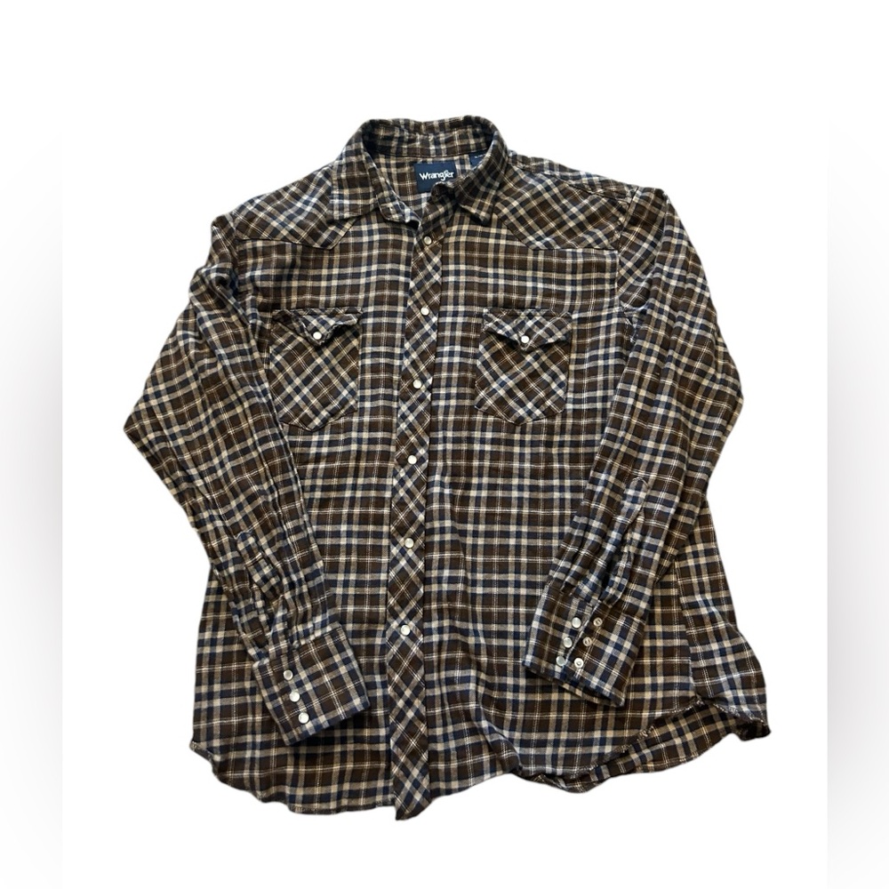 Wrangler Pearl Snap Flannel Shirt